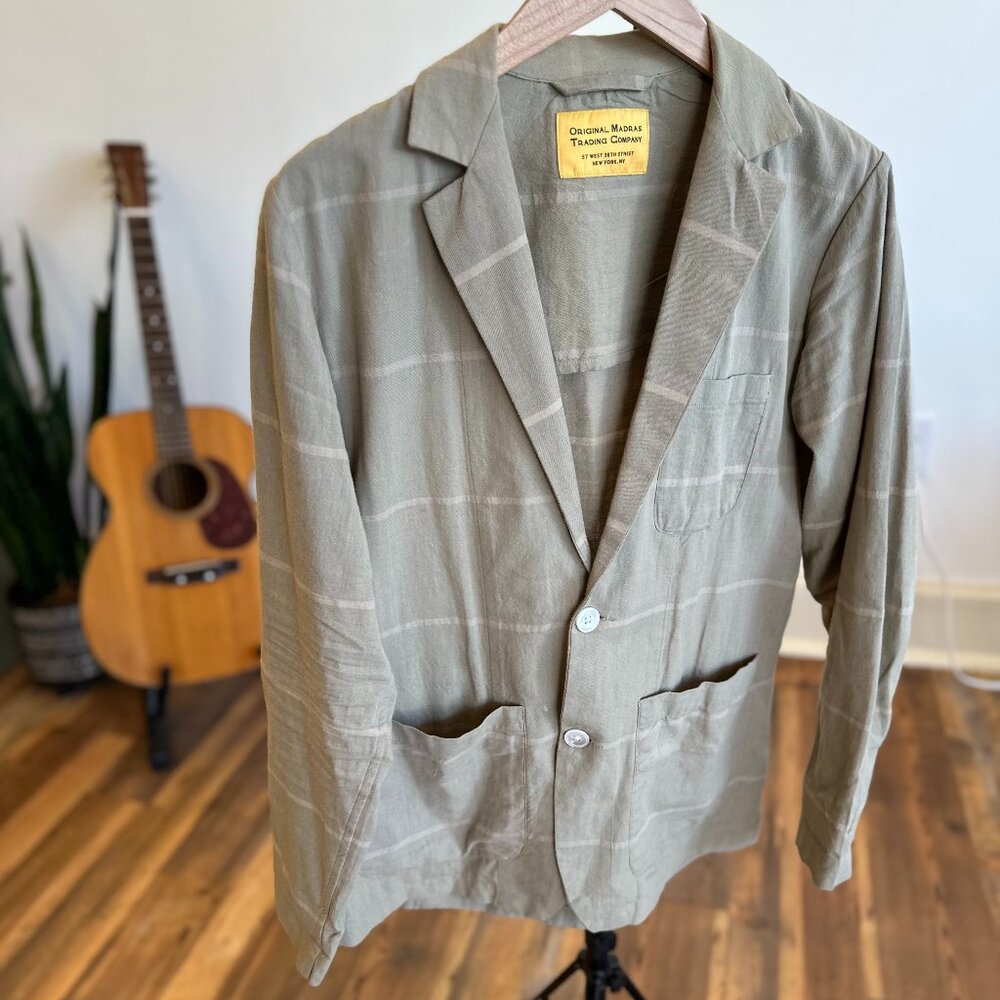 Original Madras Trading Company - Casual Blazer - Tan, size S